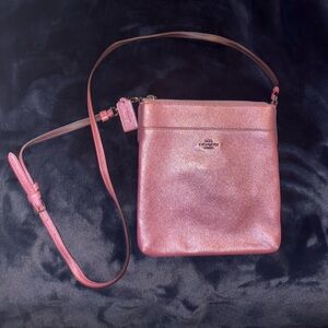 Coach Metallic Pink Crossbody Bag